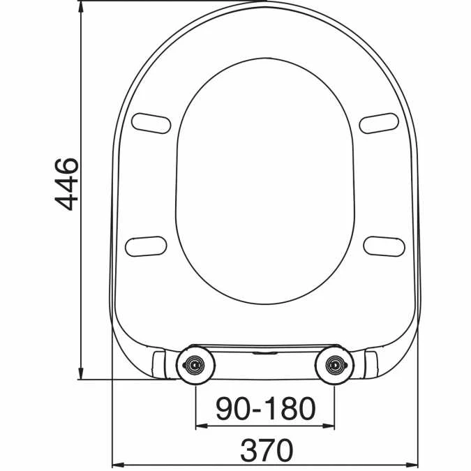 D ONE Toilet Seat In White - 86511 - Euroshowers 4 D ONE Toilet Seat In White - 86511 - Euroshowers - Image 2