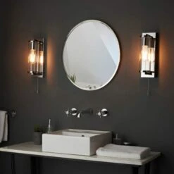 Deshi Wall Light - Chrome -Burlington Bath Shop Deshi Wall Light Chrome Lifestyle2