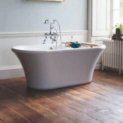 Burlington Brindley Freestanding Double Ended Bath - 1700mm -Burlington Bath Shop E5 E12 RS 1