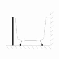 Abacus Elements Standard Tileable Bath End Panel - 800mm 7 Abacus Elements Standard Tileable Bath End Panel - 800mm -Burlington Bath Shop EMBP 05 0015 TECH rd