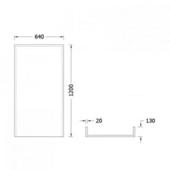 Abacus Direct Easi Plan Slimline Frame Tileable Box -Burlington Bath Shop EPAC 25 0005 TECH rd