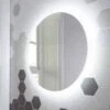 Eclipse Round Back Lit LED Bathroom Mirror - 600mm -Burlington Bath Shop Eclipse Mirror