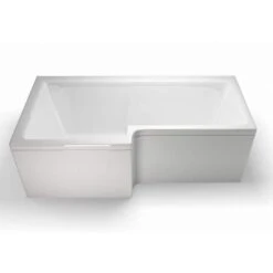 ClearGreen Ecosquare 1700 X 700/850mm Shower Reinforced Bath