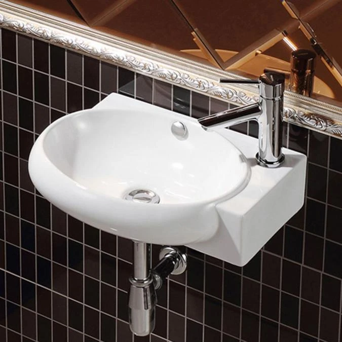 Synergy Emer 420mm 1 Right Hand Tap Hole Wall Hung Basin 4 Synergy Emer 420mm 1 Right Hand Tap Hole Wall Hung Basin - Image 2
