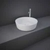 Feeling Round Countertop Basin Matt White - RAK Ceramics -Burlington Bath Shop FEECT4200500A