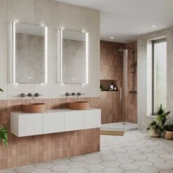 HIB Fold LED Bathroom Mirror 500 X 800mm