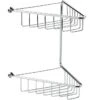 Forest 2-Tier Corner Shower Caddy - Chrome -Burlington Bath Shop Forest 2 Tier Corner Shower Caddy Chrome
