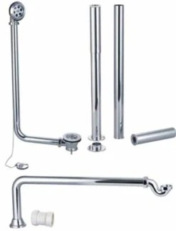 Bourbourg Traditional 1710mm Freestanding Bath Chrome Feet -Burlington Bath Shop Freestanding Bath Accessory Pack B 5