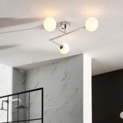 Gressingham Ceiling Light - Chrome -Burlington Bath Shop Gressingham Ceiling Light Lifestyle2