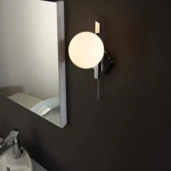 Gressingham Wall Light - Chrome -Burlington Bath Shop Gressingham Ceiling Light Lifestyle8