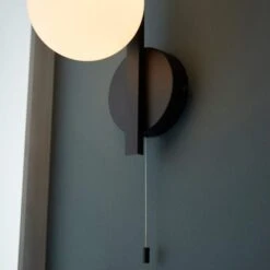 Gressingham Wall Light - Matt Black -Burlington Bath Shop Gressingham Matt Black Wall Light Lifestyle