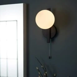 Gressingham Wall Light - Matt Black -Burlington Bath Shop Gressingham Matt Black Wall Light Lifestyle5