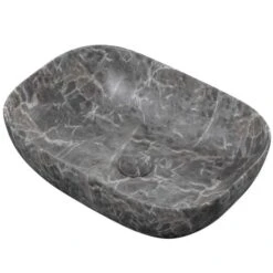 Otis Ceramic Washbowl 460 X 330mm - Grey Marble Effect