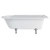 Burlington Hampton - Traditional Freestanding Shower Bath - 1700mm - Right Hand