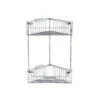Inda Hotellerie Corner Chrome Shower Basket AV032A -Burlington Bath Shop Inda AV032A1