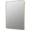 Kaiya 600 X 800mm Rectangle Mirror - Brushed Brass -Burlington Bath Shop Kaiya Rectangular