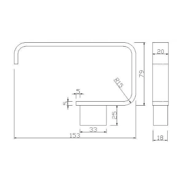 The White Space Toilet Roll Holder - Black - LEG1B 4 The White Space Toilet Roll Holder - Black - LEG1B - Image 2