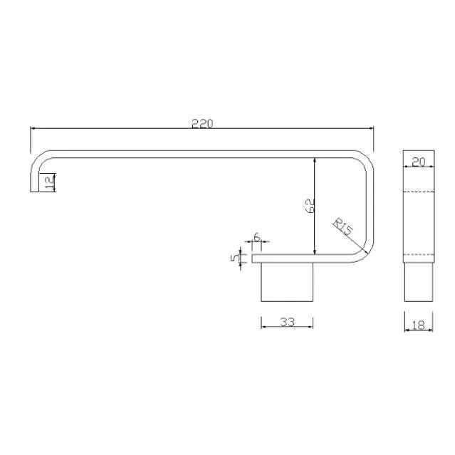 The White Space Towel Ring - Black 4 The White Space Towel Ring - Black - Image 2