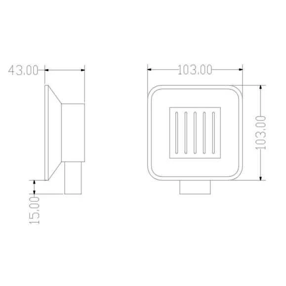 The White Space Soap Dish - Black 4 The White Space Soap Dish - Black - Image 2