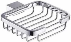 The White Space Soap Basket - Chrome