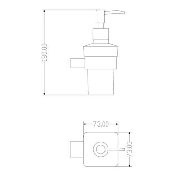 The White Space Liquid Soap Dispenser - Chrome 4 The White Space Liquid Soap Dispenser - Chrome - Image 2