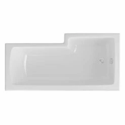 Beaufort Shannon 1700 X 850 Beauforte Reinforced Shower Bath - Left Hand 7 Beaufort Shannon 1700 X 850 Beauforte Reinforced Shower Bath - Left Hand -Burlington Bath Shop L Shape Shannon LH