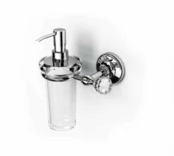 Oriental Crystal Soap Dispenser - Chrome, Gold Or Black Chrome - Origins Living