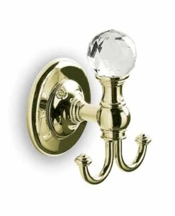 Oriental Crystal Robe Hook - Chrome, Gold Or Black Chrome - Origins Living