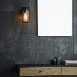Mandarin Wall Light - Matt Black -Burlington Bath Shop Mandarin Wall Light Black Lifestyle7