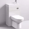 Athena Vault 2 In 1 WC & Gloss White Slimline Reduced Depth Vanity Unit -Burlington Bath Shop Mayford Unit