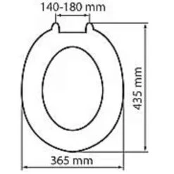 Moulded Value Toilet Seat In White - 82010 - Euroshowers -Burlington Bath Shop Moulded Seat 1