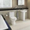 Origin 62 Toilet With Soft Close Seat, Frontline Bathrooms -Burlington Bath Shop Origin 62 Close Coupled Toilet with Soft Close Seat