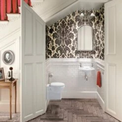 Burlington Traditional Curved Cloakroom Basin -Burlington Bath Shop P13 RS