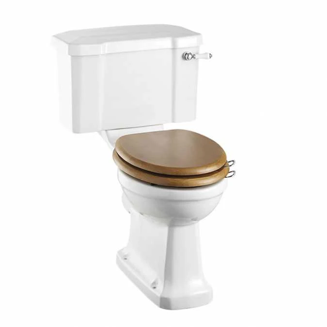 Burlington Rimless Close Coupled WC & White Ceramic Cistern With Chrome/White Lever P20 C1 3 Burlington Rimless Close Coupled WC & White Ceramic Cistern With Chrome/White Lever P20 C1