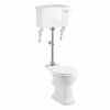 Burlington Medium Level WC With White Ceramic Cistern P5 C1 T33CHR 1 Burlington Medium Level WC With White Ceramic Cistern P5 C1 T33CHR -Burlington Bath Shop P5 T33 CHR C1 CO