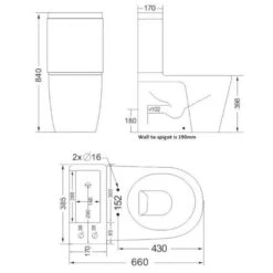 Combi 2-in-1 WC And Basin - Kartell -Burlington Bath Shop POT955CM POT960CM 4