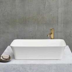 Clearwater Palermo ClearStone Countertop Basin - 550 X 350 - B3CCS 13 Clearwater Palermo ClearStone Countertop Basin - 550 X 350 - B3CCS -Burlington Bath Shop Palermo Basin
