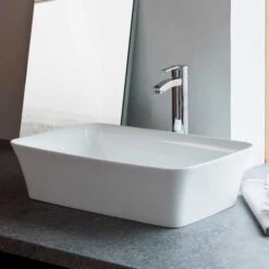 Clearwater Palermo ClearStone Countertop Basin - 550 X 350 - B3CCS 12 Clearwater Palermo ClearStone Countertop Basin - 550 X 350 - B3CCS -Burlington Bath Shop Palermo Basin 071