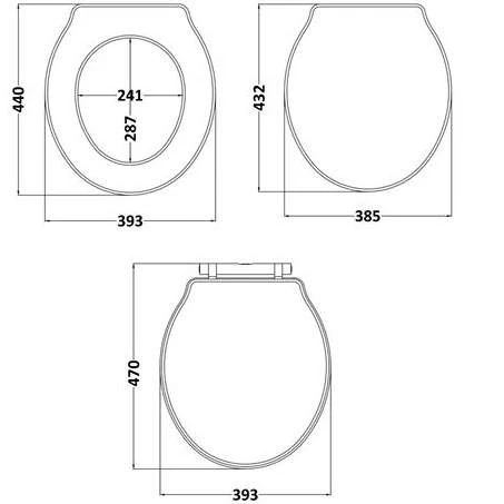 Bayswater Porchester Traditional Soft Close Toilet Seat - Pointing White 4 Bayswater Porchester Traditional Soft Close Toilet Seat - Pointing White - Image 2