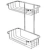 Croydex Stainless Steel Two Tier Shower Caddy - 315 X 250 X 125mm -Burlington Bath Shop QM390541 1