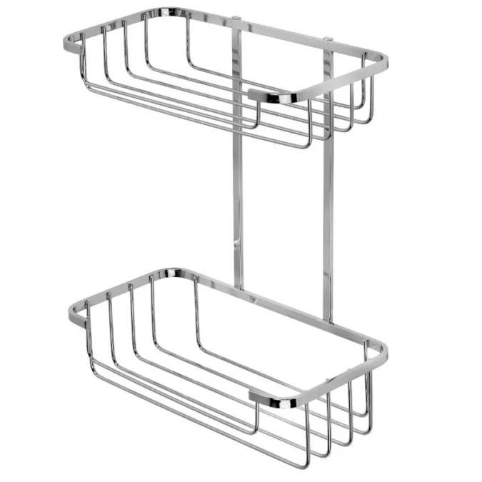 Croydex Stainless Steel Two Tier Shower Caddy - 315 X 250 X 125mm 3 Croydex Stainless Steel Two Tier Shower Caddy - 315 X 250 X 125mm