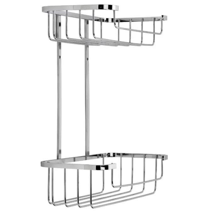 Croydex Stainless Steel Two Tier Shower Caddy - 315 X 250 X 125mm 5 Croydex Stainless Steel Two Tier Shower Caddy - 315 X 250 X 125mm - Image 3