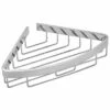 Croydex Premium Single Corner Cosmetic Shower Caddy - 60 X 208.5 X 311.5mm - Rust Free -Burlington Bath Shop QM775941