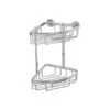 Croydex Premium Two Tier Corner Shower Caddy - 250 X 210 X 155mm - Rust Free -Burlington Bath Shop QM783841 865