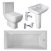 RAK Ceramics - Series 600 Full Bathroom Suite With 1700 X 700mm Bath
