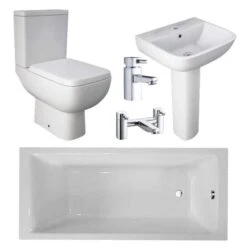 RAK Ceramics - Series 600 Full Bathroom Suite With 1700 X 700mm Bath