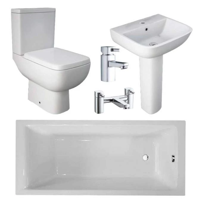 RAK Ceramics - Series 600 Full Bathroom Suite With 1700 X 700mm Bath 3 RAK Ceramics - Series 600 Full Bathroom Suite With 1700 X 700mm Bath
