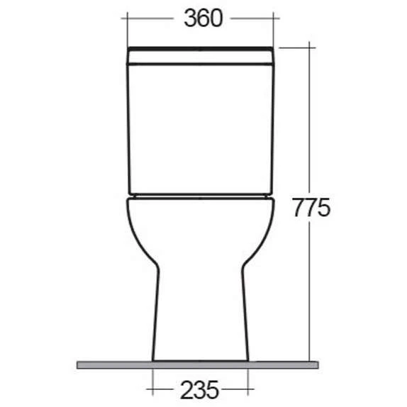 Origin Corner WC With Soft Close Seat, Frontline Bathrooms 7 Origin Corner WC With Soft Close Seat, Frontline Bathrooms - Image 5