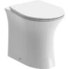 Appleyard Rimless Back To Wall Toilet & Soft Close Seat -Burlington Bath Shop RDBS100525 cutout
