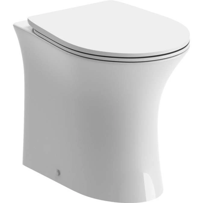 Appleyard Rimless Back To Wall Toilet & Soft Close Seat 3 Appleyard Rimless Back To Wall Toilet & Soft Close Seat